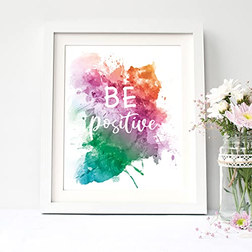 Inspirational Wall Art Motivational Art Prints And Quotes And Sayings Poster Girls Teens Bedroom Decor Sayings Positive Phrase Party Gift For Girls Kids Room Wall Art Decor 6 Pcs, 8X 10In, Unframed #TOP3