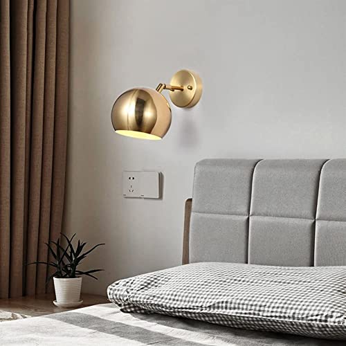 Aplique de pared de cobre WQHPLMD para decorar salones oscuros 7
