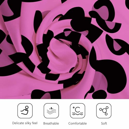 Tropical Flowers Head Scarf Silk Feel Like Bandana Soft for Women Girls…4