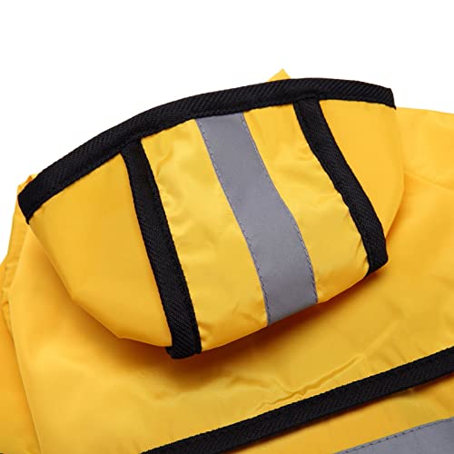Jdefeg Dog Wheelchair Small And Small Large Hooded Raincoat Medium Reflective Hook&Loop Dog Raincoat Pet Pet Clothes Sweater For Dog(Yellow,Small) #TOP2