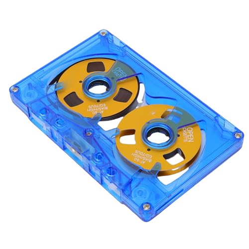 Naroote Cinta de Casete, Cinta Férrica Tipo I de 50 Minutos Cintas de Casete con Ruedas Chapadas en Metal, Cintas para Grabaciones de Voz y Colecciones de Música