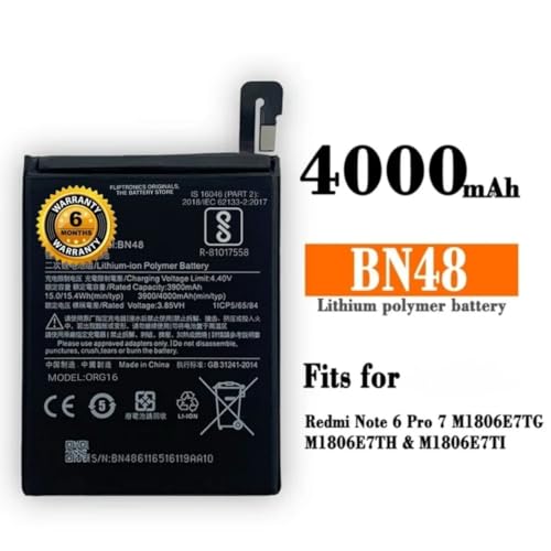 Image of Original BN48 Battery for Redmi mi Note 6 pro Battery with 6 Month Warranty*****(Original Battery 0212)