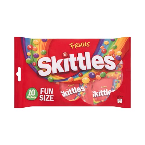 Skittles Fruits Fun Size Sweets, 10 x 18g