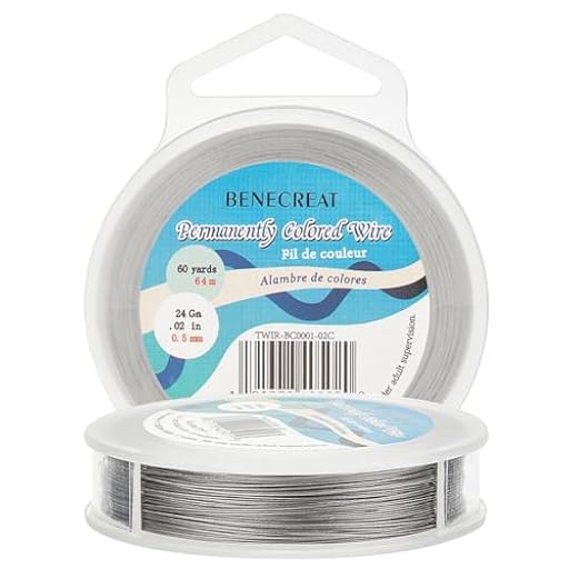 BENECREAT 54m 0.5mm Alambre de Acero Inoxidable Cable Metálico Trenzado por 7 Hilos Accesorios de Manualidad para Diseño de Bisutería | Ya disponible en tu tienda friki favorita! En mundofriki.es!