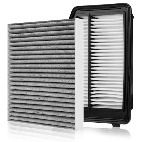 Image of Cabin & Engine Air Filter Fit for Honda Civic 1.8L 2012-2015, Acura ILX Base 2.0L 2013-2015 Activated Carbon Cabin Filter Replacement CF10134 CA11113 Car Accessories
