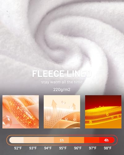 Runhit Men's Thermal Compression Shirt Fleece Lined Long Sleeve Thermal Shirts Athletic Base Layer Top Cold Weather Gear4