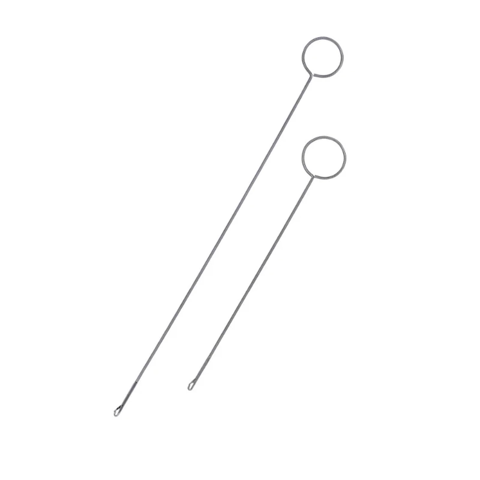 Herramienta de costura de 30 anillos de gancho de acero inoxidable para coser y bordar, herramientas de ganchillo (26,5 cm)