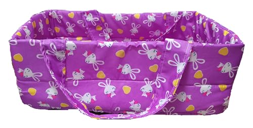Baby Dolls Purple Toy Bassinet for 14-15-16 Inch Newborn Reborn Dolls Girl