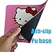 NTSEOT Hello Kitty Mouse Pad Cute Desk Accessories Hello Kitty Stuff, Kawaii Mouse Pads for Desk Computer Laptop, Gifts for Mousepad for Women Girly Pink Non-Slip Base 10×8.5 in