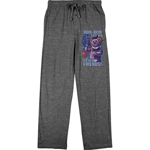 Five Nights at Freddy's Sister Location Bon Bon Men's Heather Grey Sleep Pajama Pants-S