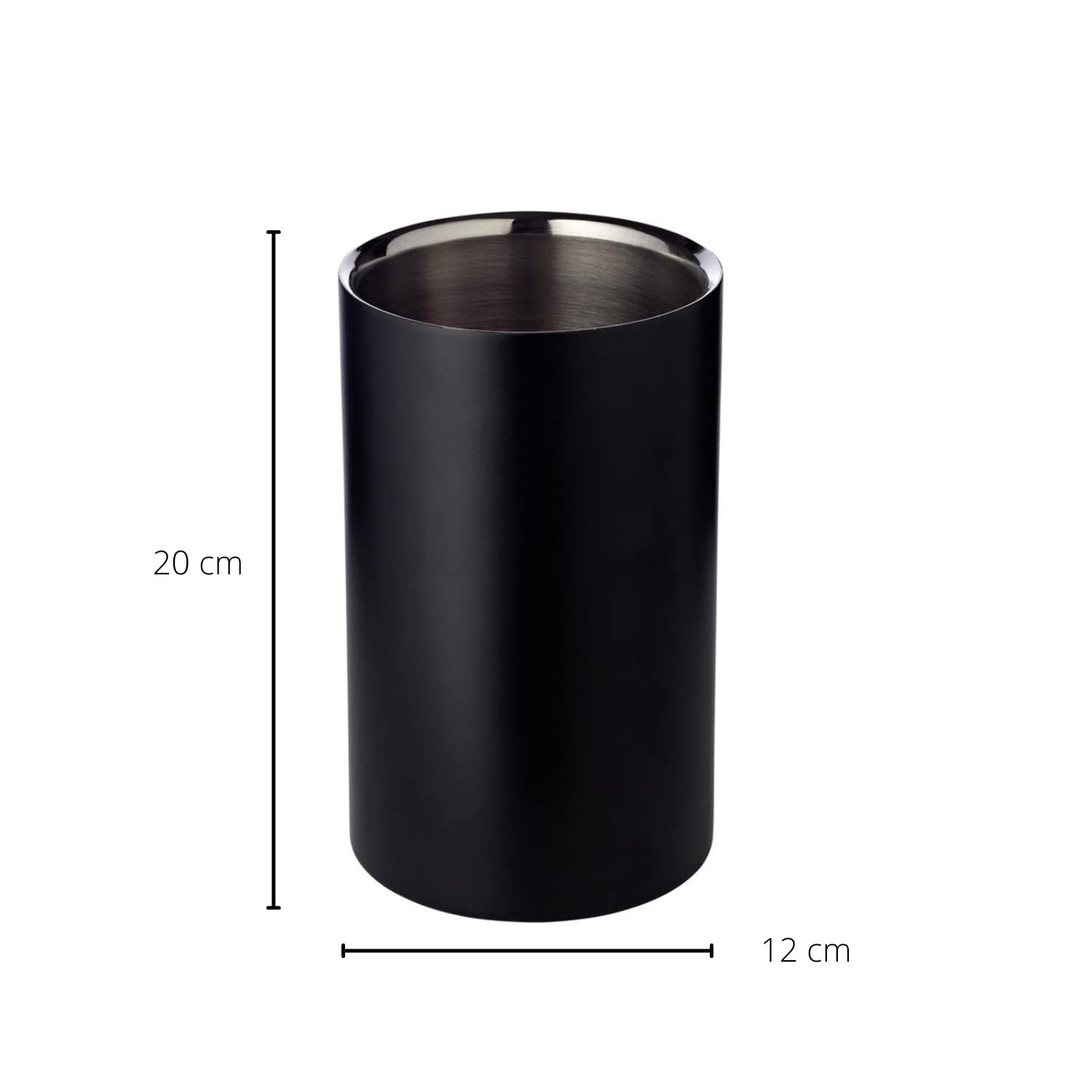 Portabottiglie da 8 bottiglie in acciaio nero DELINIA L 41 x H 19.8 x Sp 20 cm | Leroy Merlin