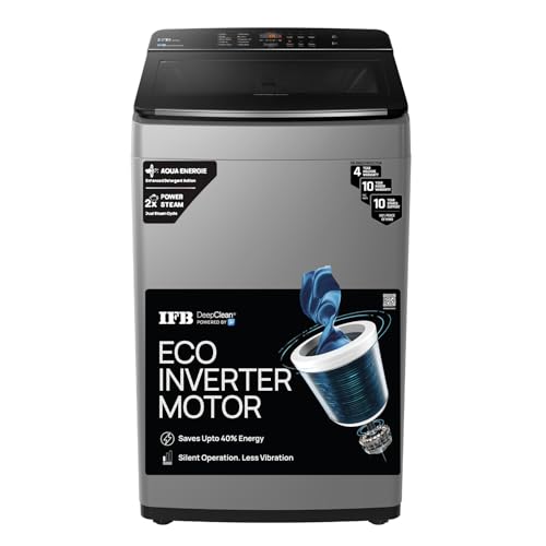Image of IFB 8 Kg 5 Star AI Powered DeepClean Technology Fully Automatic Top Load Washing Machine with Eco-Inverter (TL801MG1ID, Activmix, AquaEnergie, Inbuilt Wheels, 4 Year Machine Warranty, Med Grey)