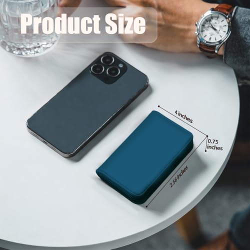 Image of Business Card Holder PU Leather with Magnetic Closure