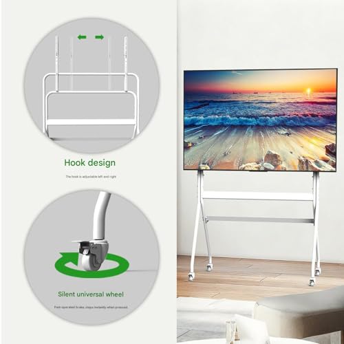 Soporte móvil para TV LCD con ruedas ajustable de 32-85 pulgadas miniatura 4