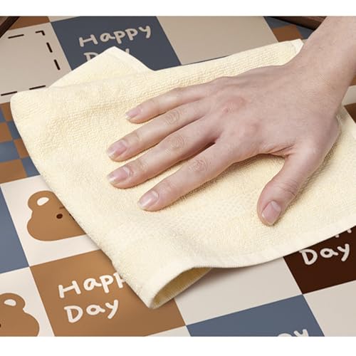 Alfombra de cocina antideslizante con diseño de corazón lavable y muy absorbente de 120x120 cm 3