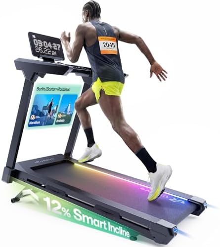1st Smart Home Treadmill for Marathoner, UREVO Quiet Treadmills f...