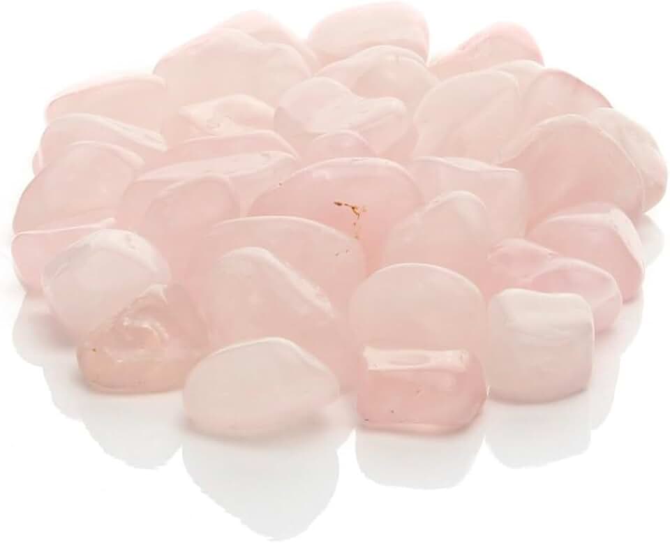LAMARE - Cuarzo Rosa - Cantos Rodados - Piedras Naturales - 80 gramos (entre 4 y 6 piezas)
