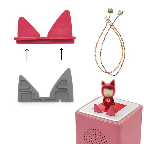 1 set outer ear, inner ear, cable Alternative Ersatz Kabel Enthalten elektronische Tasten (Kable) for Tonies Toniebox (Rosa)