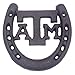 Maroon Cast Iron Texas A & M Horseshoe Lucky Horse Shoe. Gig Em Aggies A and M