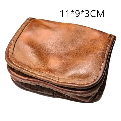 Wallet Retro Small Card Holder Small Driver's License Coin Purse Simple Bag(Brown)2