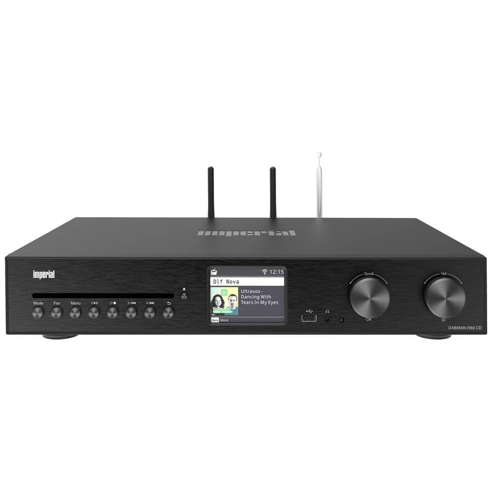 Imperial DABMAN i560 CD - Canal HiFi con Amplificador y Reproductor de CD - Radio Internet/Radio Digital (Dab+/Dab/FM/Wi-Fi/LAN, HDMI ARC, transmisión y recepción Bluetooth, Servicios de transmisión)