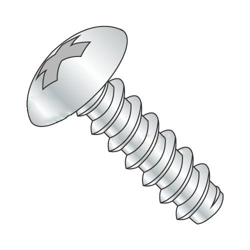 #8 x 3/4" Type B Self-Tapping Screws/Phillips/Truss Head/Steel/Zinc (Carton: 8,000 pcs)