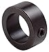 Black Oxide Steel Shaft Collar, Set Screw Collar Style, Standard Dimension Type, 2