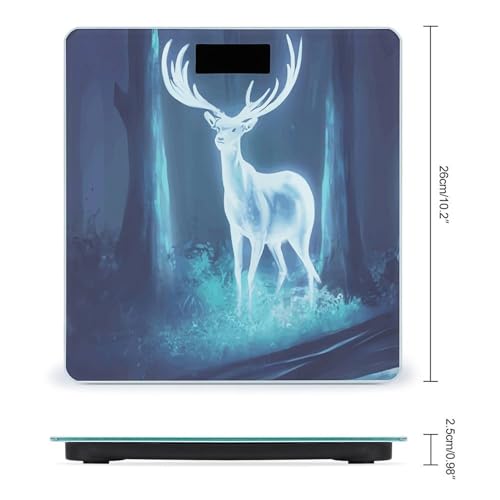 Báscula digital para cuerpo con vidrio templado y pantalla LCD miniatura 2