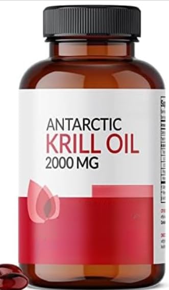 Olio di krill antartico - Senza OGM, senza glutine e senza soia, ingredienti di altissima qualità, 1 pz.