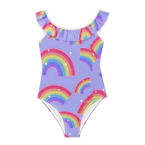 Traje de baño de lentejuelas falsas sin rozaduras para niña elástico y cómodo