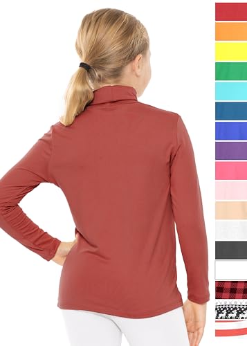 Image of STRETCH IS COMFORT Girl's Oh So Soft Long Sleeve Turtleneck | Youth Size 2-16