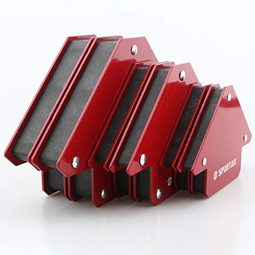 Spurtar Welding 6pcs, 75lbsX2+50lbsX2+25lbsX2 Welding