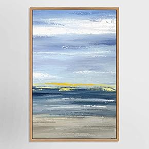 SIGNWIN Framed Canvas Wall Art Sunrise on Ocean...