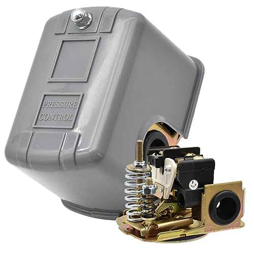 40/60 Pressure Switch for Well Pump 40-60PSI 110V-230V Water Pump Pressure Control Switch Adjustable Double Spring Pole