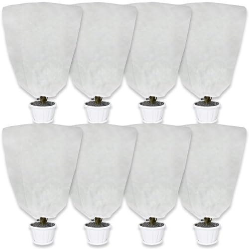 LYDTICK 8 Pack Plant Covers Freeze Protection for Winter, 47.2"×31.5"