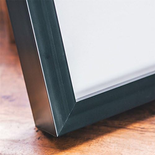 Nicola Spring Acrylic Box Picture Glass Photo Frame, Standing & Hanging - Black - 6 x 8 (A5)