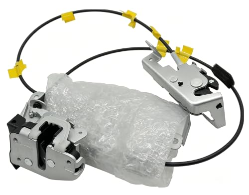 Image of HiSport Door Lock Latch & Cable 8L3Z-18264A00-B 6L3Z-18264A00-B Right Driver Side - Upper and Lower Locking Latches Assembly Compatible with 2004-2008 Ford F150 Extended Cab Pickup