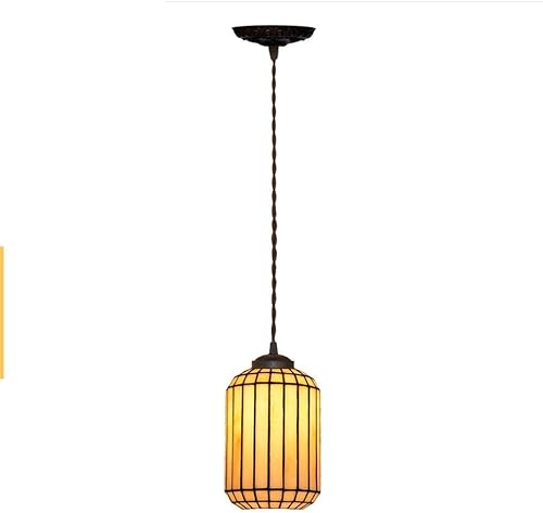 Miniatura 3 de Lámpara colgante vintage de 13 luces, estilo rústico Tiffany, vitral, lámpara colgante para cocina, isla, comedor, cafetería, balcón, bar, lámpara
