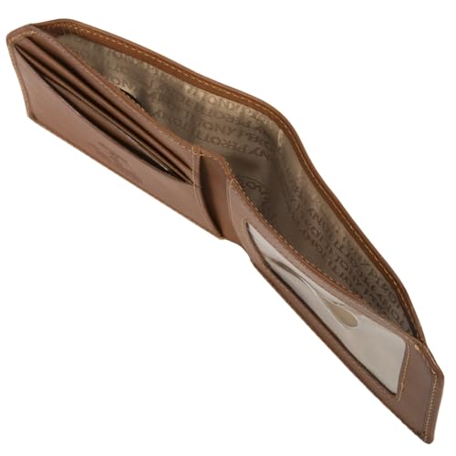 Tony Perotti Mens Italian Cow Leather Slim Front Pocket Bifold Edge Wallet3