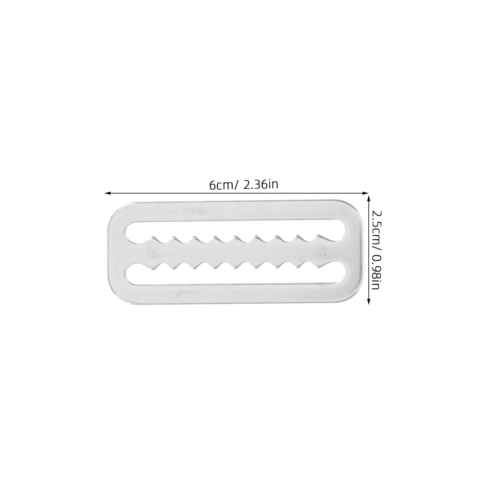 Mikikit 5Pcs Stainless Steel Diving Webbing Buckle Clips Durable Scuba Weight Belt Retainers for Snorkeling Supplies Secure Grip Keeper for Diving Belts Easy Installation and Reliable