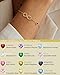ZHESHY Infinity Birthstone Bracelets for Women Gold Charm Bracelets Non Tarnish Dainty 14K Gold Plated Heart Love Bracelets Birthday Jewelry Valentine's Day Gifts for Anniversary Wife Girlfriend Her