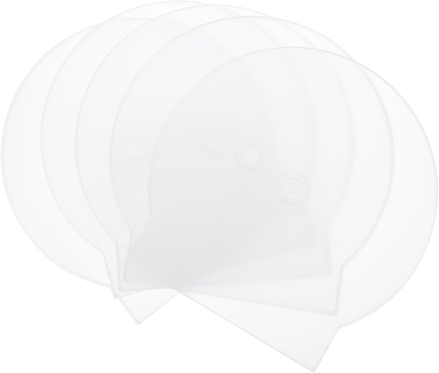 Alipis 15pcs White Plastic Clam Shell Dvd Storage Case CD Jewel Holder Single Disc Thickened Media Storage Box for Home and Travel