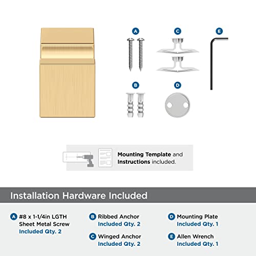 Amerock Bh36080Cz | Champagne Bronze Single Robe Hook | 7/8 In. (22 Mm) Length Towel Holder | Monument | Towel Hook For Bathroom | Bathroom Hardware | Bath Accessories #TOP6