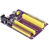 Expansion Board for 38-Pin ESP32, Breakout Board Compatible with NodeMCU-32S, ESP-WROOM-32D/32U, ESP-WROVER, Solder-Free with Multiple Power Inputs, 1 Pack