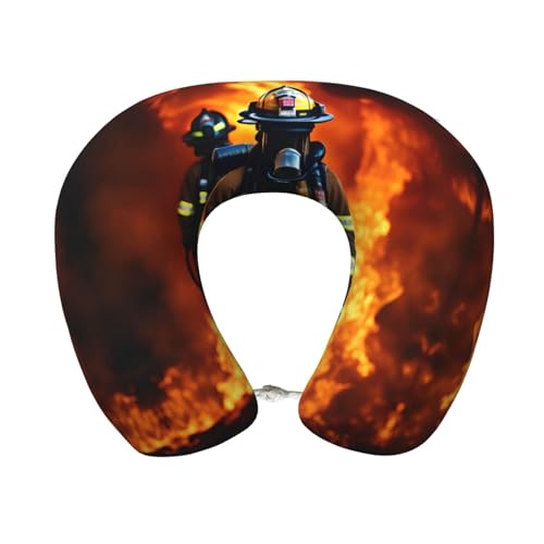 Almohada para viaje de poliéster color negro miniatura 1