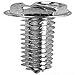 L.H. Dottie HWSMS103 Sheet Metal Screw, Hex Washer Head, Slotted, 10 by 3-Inch Length, 5/16-Inch Hex, Zinc Plated, 100-Pack