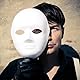 Vueinrg 10 Stück Weiße Maske zum Bemalen Papiermasken Anonymous Maske DIY Papier Maske Rohling Theatermaske für Karneval Cosplay Halloween Party Kinder Erwachsene