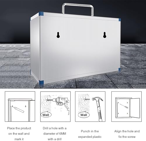 Secure Cell Phone Locker Cabinet with Combination Lock - Ideal for Students & Employees, Compact Size (30x19.5x27cm / 12x8x11in) - Protect Your Mobile Devices