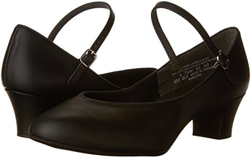 Capezio Women's Suede Sole Jr. Footlight Character Shoe, Black, 6.5 M US | Image 6