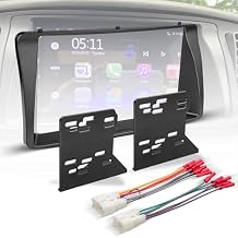 NuIth Double DIN Radio Installation Dash Kit W/Radio Wire Harness for 2003-2008 Toyota Corolla, Aftermarket Radio Dash Stereo Mounting Installation Trim Bezel Bracket Wire Kits